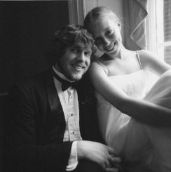Steve & Jocelyn at a window