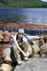 Phil in front of the Lonesome Lake dam