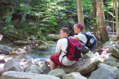 Steve and Jocelyn by the stream