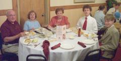 Grandpa Batchelder, Kathy, Grandma Batchelder, Kevin, and Phil