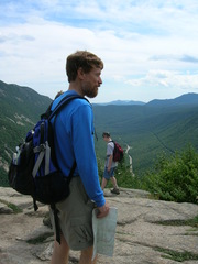 Scott looks out over Crawford Notch