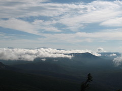 clouds and mountains